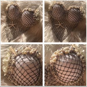 Handmade mermaid shell bra